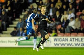 Matt Richie made his Pompey debut at Wigan in the Premier League in April 2010. Picture: Will Caddy