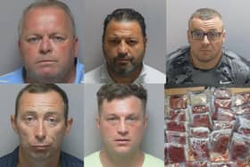 Seven members of a drug gang operating in Portsmouth, Southampton, and Weston-Super-Mare have been sentenced to more than 57 years in prison.