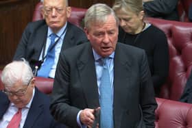 Lord Robathan, Conservative, said defence spending on the Royal Navy, Army and RAF should be double the target the government is currently working towards in order to deter Russia amid the ongoing war with Ukraine.