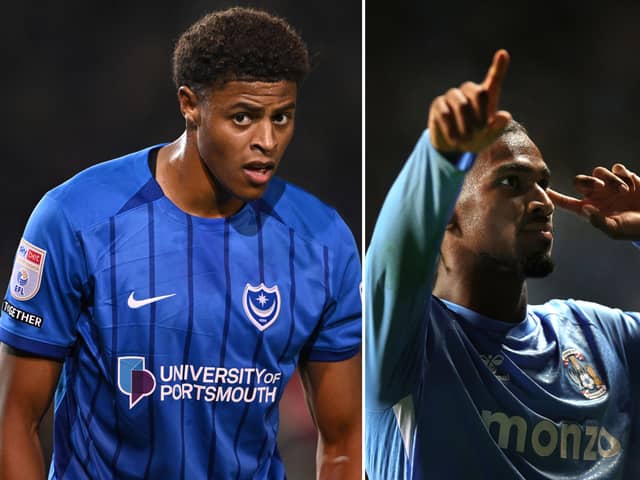 Pompey and Coventry City will both be without their star strikers. Kusini Yengi is injured as is Haji Wright. (Image: Mike Hewitt/Pete Norton of Getty Images)