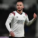 Pompey are said to be on the trail of Derby County winger Joe Ward. Pic: Getty