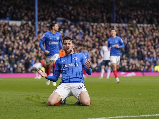Pompey's Callum Lang has nine for the season following his four-goal blast against Coventry. Picture: Jason Brown/ProSportsImages