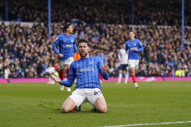 Pompey's Callum Lang has nine for the season following his four-goal blast against Coventry. Picture: Jason Brown/ProSportsImages
