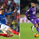 Jordan Williams (L) won't feature for Pompey on Boxing Day. Watford are hoping Imran Louza will return at Vicarage Road. (Image: Richard Martin-Roberts and George Wood/Getty Images)