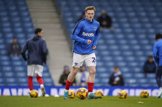 Terry Devlin is again on Pompey's bench, with Zak Swanson preferred in the starting XI at Watford. Picture: Jason Brown/ProSportsImages