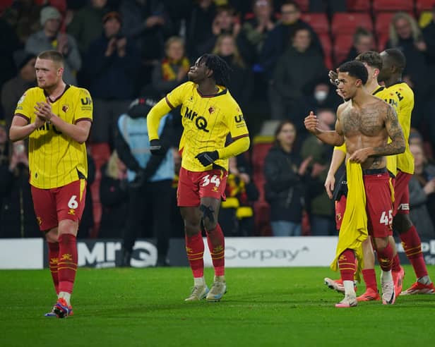 Kwadwo Baah was sent off after his full-time celebrations against Pompey in December.