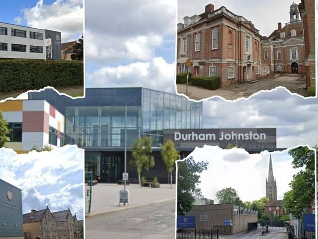 Selective grammar schools and comprehensive schools alike made the list in different parts of England