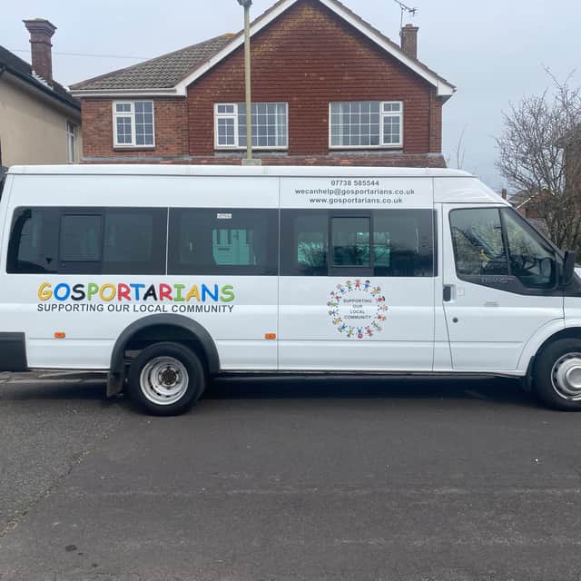 A mini-bus owned by Gosportarians was stolen on Christmas Eve.