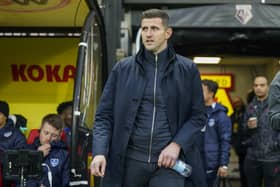 Pompey boss John Mousinho has responded to criticism from Watford head coach Tom Cleverley. Pic: Jason Brown/ProSportsImages