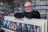 Colin Richards owner of T.V.L Allstar Video rental store in Haverhill, Suffolk.