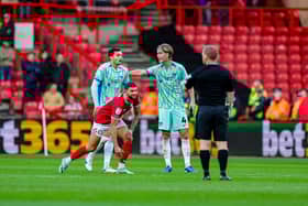 Pompey trail Bristol City 3-0 at Ashton Gate at the half-time whistle. (Image: Pro Sport Images)