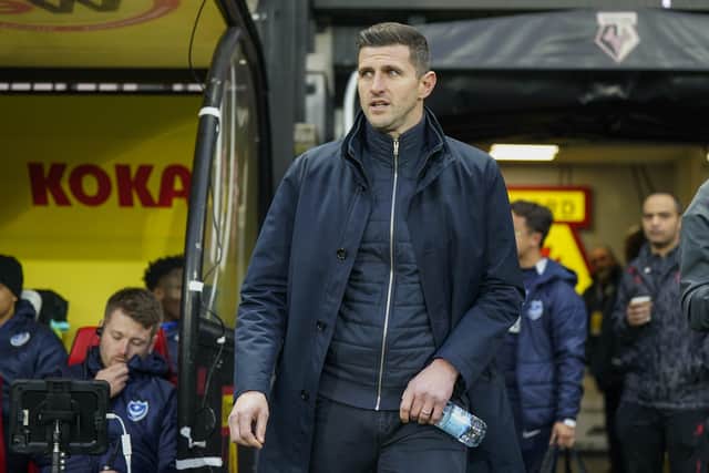 John Mousinho believes it may be the middle of January before any new Pompey signings. Pic: Jason Brown/ProSportsImages