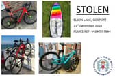 These items were stolen from a property in Elson Lane before Christmas, police are asking for people to keep an eye on resale sites for them.