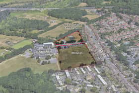 An aerial view of the existing Fareham North West Community Centre site which lies to the north west of Fareham