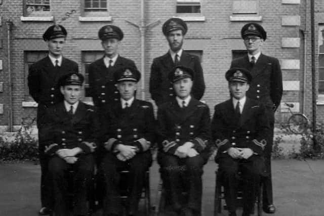 Boyd Salmon (top left) with fellow RN bomb disposal experts.