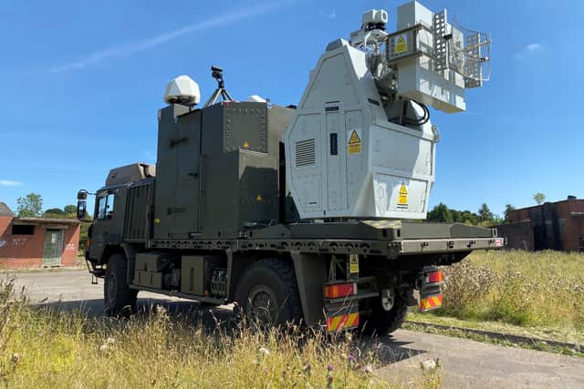 RFDEWs are capable of neutralising targets up to 1km away with near instant effect and at an estimated cost of 10p per shot fired, providing a cost-effective complement to traditional missile-base air defence systems.
