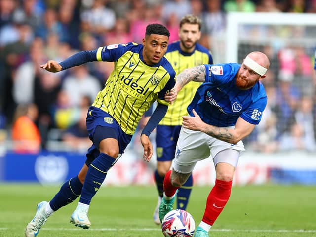 Lewis Dobbin is expected to join Norwich City. He played for West Brom against Portsmouth this season. (Photo by Bryn Lennon/Getty Images)