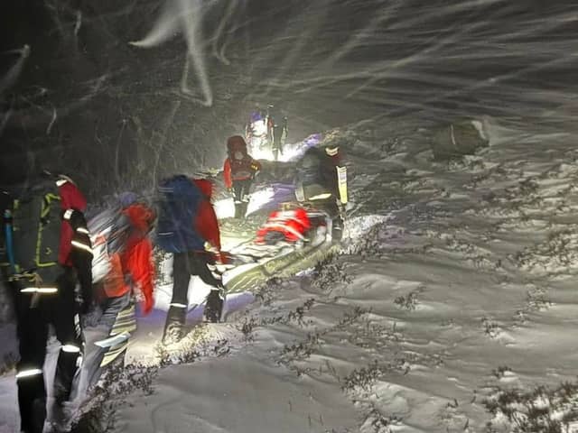 Stranded walkers are rescued from Cairngorms blizzard.