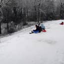 Daredevils have wasted no time in making the most of the snow, after Leeds awoke to a frosty winter wonderland.