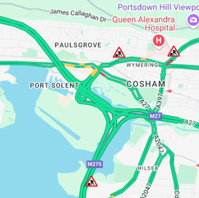 All lanes are now open on the M27 eastbound following a crash earlier in the day.