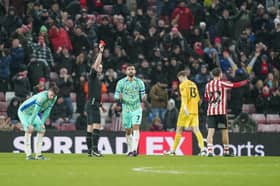 Marlon Pack was dismissed in the 67th minute against Sunderland. Picture: Jason Brown/ProSportsImages