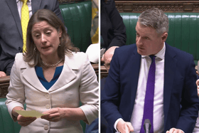 Government ministers have been challenged over capability gaps in the Royal Navy, Army and RAF - they promise it will be fixed. Pictured: Liberal Democrat MP Helen Maguire and Labour MP Luke Pollard.
