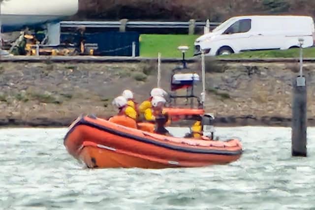 An RNLI lifeboat was deployed to rescue a boat which had broken down in Port Solent Marina.