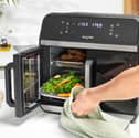 The dual doors of the XL Air Fryer Oven make access really easy 