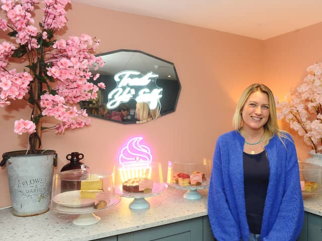 Blooms Cafe opened its doors in the lockdown and it has gone from strength to strength. 

Pictured is: Owner of Blooms Cafe, Anna Tarrant.

Picture: Sarah Standing (070125-1225)