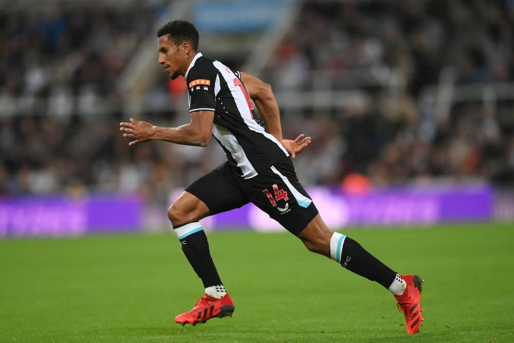Pompey have been linked with a move for Newcastle midfielder Isaac Hayden. Pic: Getty.