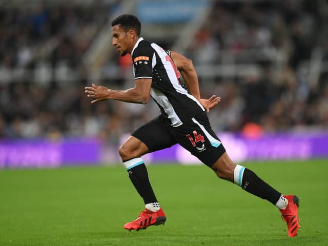 Pompey have been linked with a move for Newcastle midfielder Isaac Hayden. Pic: Getty.