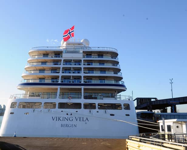 Brand new luxury cruise ship Viking Vela visited Portsmouth for the first time on Thursday, January 9, 2025. She is the latest in a long line of ships being built for the luxury brand.