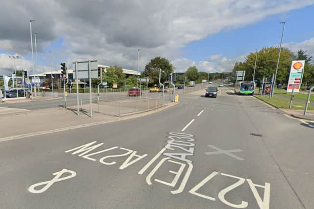 The incident happened outside the Shell garage on the Eastern Road in Farlington.