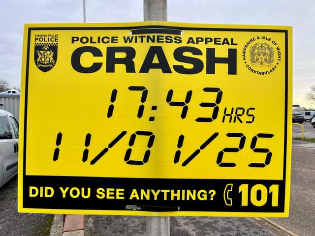 Police are appealing for witnesses after the man was struck by a car in Asda carpark in Gosport on January 11 2025