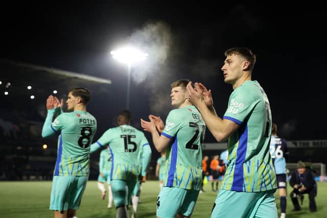 Owen Moxon’s last game for Pompey was in the FA Cup defeat to Wycombe Wanderers.