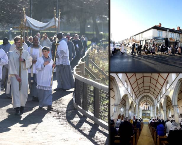 A procession from the church to Baffins Pond, returning to the church for Benediction and then Mass at midday