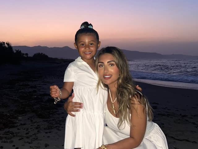 Sofia Alessia, 27, with her daughter Alya-Valentina, 4, after weight loss surgery.