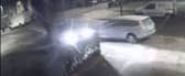 A Mercedes-Benz crashed into a parked car and a tree, before fleeing the scene in Dagenham, East London.