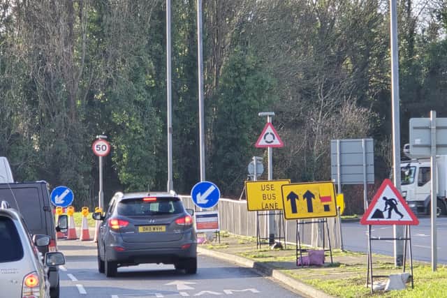 Lane closures from Cosham as part of the SGN gasworks at Hilsea