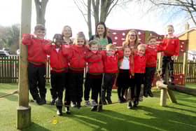 Gomer Infant School in Pyrford Close, Gosport, has received a positive result in their recent Ofsted report.



Pictured is: (back l-r) Claire Woollett, assistant headteacher for inclusion, Emma Lloyd, head of school and Sarah Duffy, executive headteacher with (front l-r) Teddy (7), Isaac (7), Eloise (6), Leah (6), Roman (4), Darcie (5), Bonnie (5), Alfie (5) and Rupert (6). Picture: Sarah Standing (140125-1569)