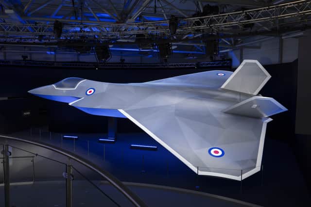 Computer generated image (CGI) issued by BAE Systems of the latest concept model of the UK's next generation combat aircraft, the Tempest.  Ministers have been warned to keep a tight grip on the budget of the £12 billion Tempest jet fighter programme after problems with other international collaborations. The plane, due to enter service in 2035, is being developed with Italy and Japan under the global combat air programme (GCAP).