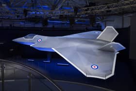 Computer generated image (CGI) issued by BAE Systems of the latest concept model of the UK's next generation combat aircraft, the Tempest.  Ministers have been warned to keep a tight grip on the budget of the £12 billion Tempest jet fighter programme after problems with other international collaborations. The plane, due to enter service in 2035, is being developed with Italy and Japan under the global combat air programme (GCAP).