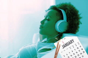 Studies have shown that contrary to your gym buddy's comments, not everyone is raring to go in January each year - and our listening tastes tend to demonstrate that.