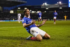 Pompey’s Ryley Towler is staying put in the January window. Pic: Jason Brown