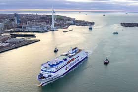 Brittany Ferries' newest vessel, the LNG-powered Saint Malo,  sailed into Portsmouth for the first time earlier this year.
