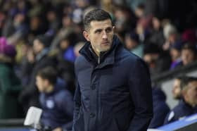 John Mousinho was fuming after Pompey failed to be awarded a penalty at 1-0 down in defeat at Blackburn. Picture: James Brown/ProSportsImages