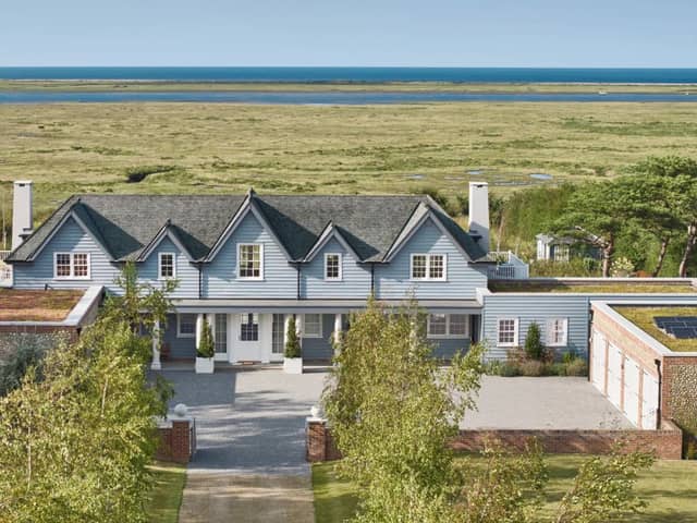 The £6m Norfolk house has incredible views across the North Sea
