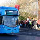 Unite union said directors at First Bus Solent are acting like "stroppy children" after ongoing pay talks stalled. Pictured: Picket line for striking bus drivers in despite over pay and reinstatement of conditions at the First Bus (Solent) depot in Fareham, Hampshire, UK, on January 11.