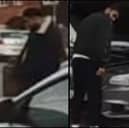 Hampshire police have released the image of two men they want to speak to in connection to a report of a car being damaged in Waterlooville in November.