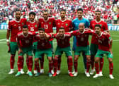 Nordin Amrabat, top row, second from left, played in the 2018 World Cup for Morocco